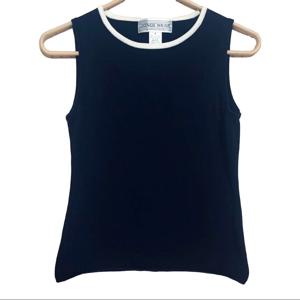 Jones Wear Silk Blend Black Top S